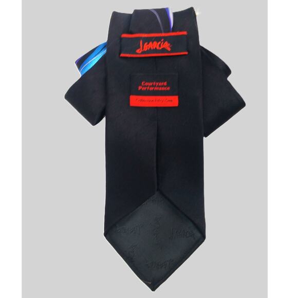 Vintage Silk Tie Pendant Artisan Made Upcycled J Garcia Faux Pearl Necklace NEW - Picture 5 of 12